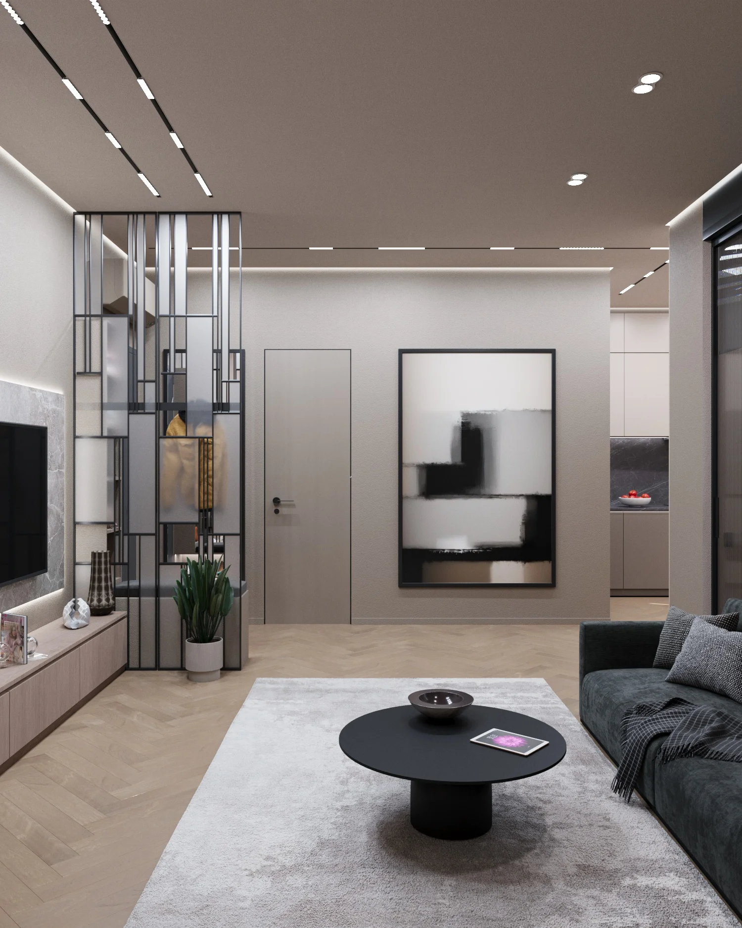 Квартира под сдачу - хай-тек - гостиная 5